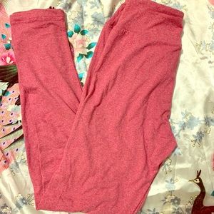 NWOT Heathered Pink Leggings
